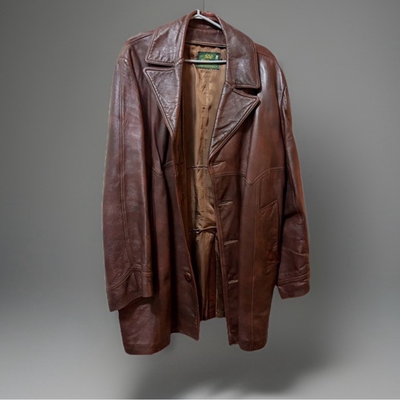 Coast Sportswear Ltd. Other - Vintage 1970s “Series 500” Leather Safari Jacket – Brown | 2XL | Great Condition